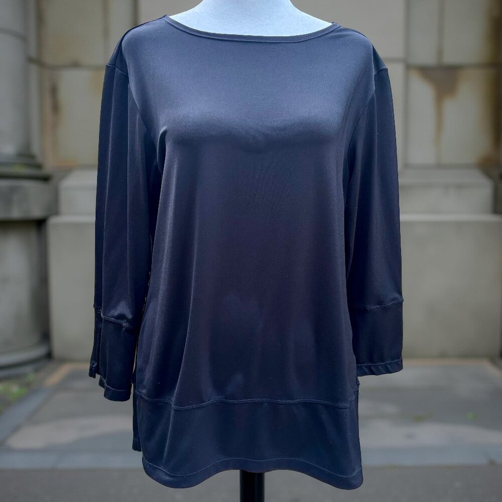 Athletic Works 3/4 Sleeve Pullover Performance Top Relaxed Fit Stretch (Sz M)